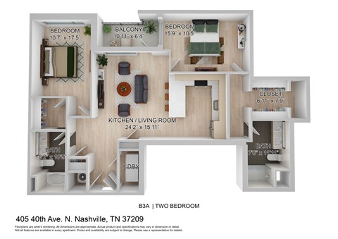this is a 3d floor plan of a 2100 sq ft